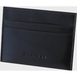 Porta-Cartão de Couro Mariart 750 Preto Metalizado