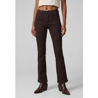 Calça Sawary Modelagem Flare Sarja Marrom