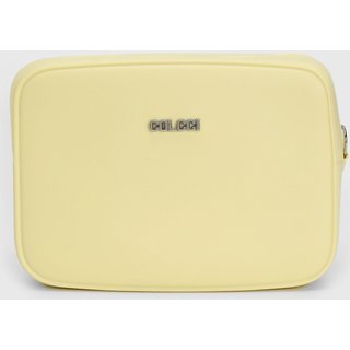 Bolsa Feminina Colcci Média Logo Metalizado Amarela