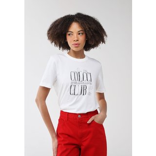 Camiseta Colcci Estampa Lovers Club Branca