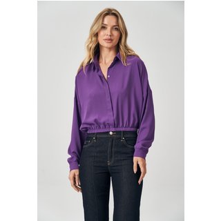 Camisa Barra Elástico Feminina Acostamento
