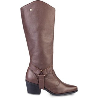 Bota Andrea Vinci de couro 2 em 1 montaria 003 - Café