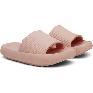 Chinelo Nuvem Slide Flexível Reforçado Confort Estiloso Moda - Nude