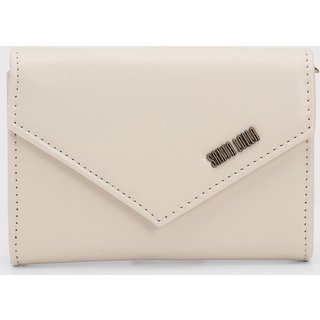 Carteira Feminina Santa Lolla Envelope Off-White