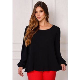 Blusa Bata Decote Redondo B'Bonnie Vânia Preto