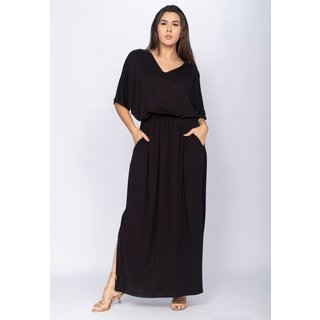 Vestido CabanaFree Longo Plus Malha Preto