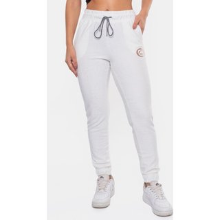 Calça Ecko Moletom Zip Off White