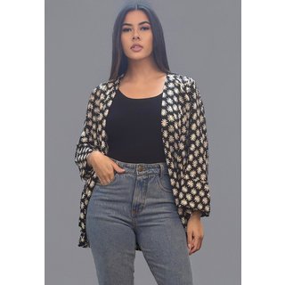 Kimono Amazonia Vital Viscose Manga Ampla Estampa Encanto das Margaridas