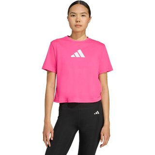 Camiseta de performance com o logotipo grande da treinando Essentials adidas Performance Rosa