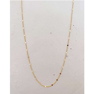 Colar Longo Minimal Banho Ouro