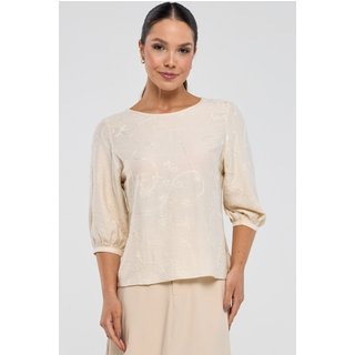 Blusa PKS Em Viscose Bordada Off White