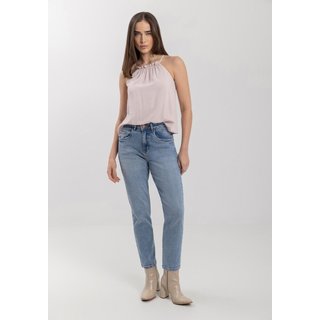 Calça Lez a Lez Mom Jeans Com Cintura Alta E Comprimento Curto