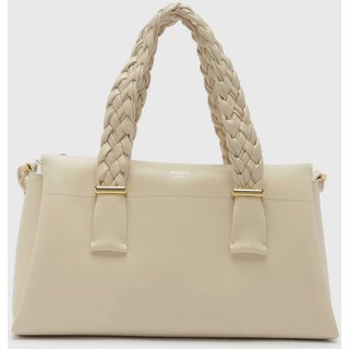 Bolsa Feminina Arezzo Tote Alça Trançada Off-White