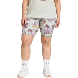 Shorts Ciclista adidas x FARM (Plus Size) adidas Sportswear Cinza
