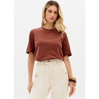 T-shirt Bordada Com Mangas Curtas Lança Perfume
