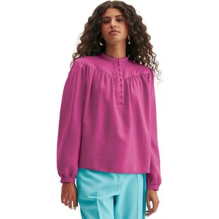 Blusa Lança Perfume Manga Longa Button Ou24 Rosa Feminino