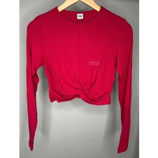 Blusa Colcci Sport Canelada Slim Vermelho
