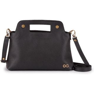Bolsa Feminina Transversal/mão Média Tiracolo Couro Legítimo Preto