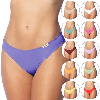 Kit6 Calcinha Tanga Tetê Variedades Antimarca Lisa Leve Fresca Básica