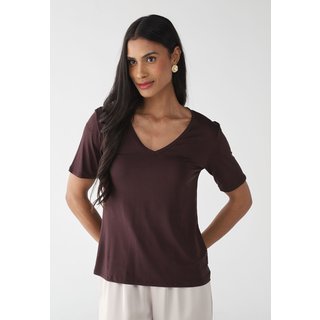 Blusa Lez a Lez Ajustada Basic Bordô