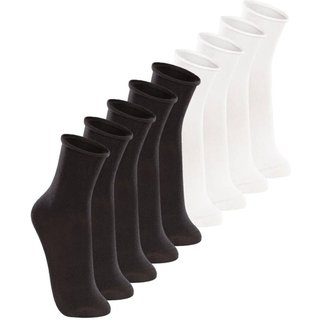 Kit com 9 Meias sem Punho Cano Médio Lupo 4421-001 Preto