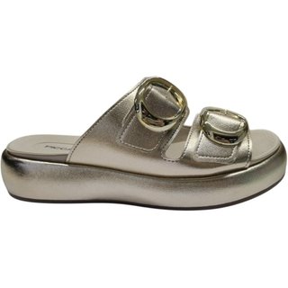 Tamanco Piccadilly Sol Salto Anabela Médio Feminino - Dourado - piccadilly