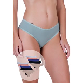 Kit 10 Calcinhas Femininas Microfibra Comportada Laterais Largas Concept Lingerie