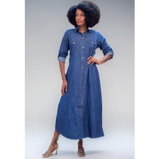 Vestido Cabanafree Chamise longo Jeans