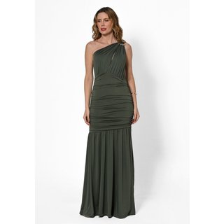 Vestido Bisô Festa Longo Com Fivela Verde - Verde
