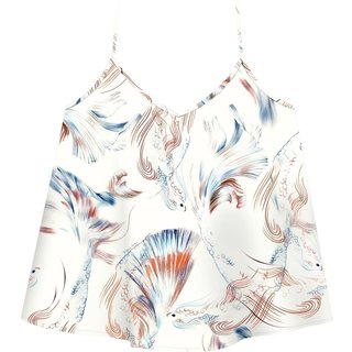 Blusa Regata De Alças Finas Estampada