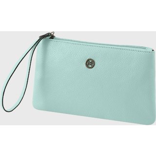 Bolsa Carteira Clutch Couro Mariart Cambará Menta