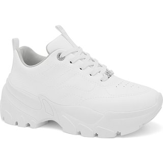 Tênis Feminino Jogging Sola Alta Branco Ramarim 2586201-3