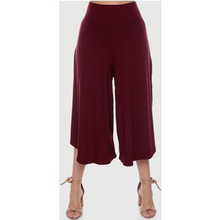 Calça Pantacourt com Cós B'Bonnie Noemi Vinho