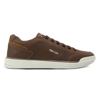 Sapatênis de Couro Ferracini Masculino Star Fr 1062 Marrom