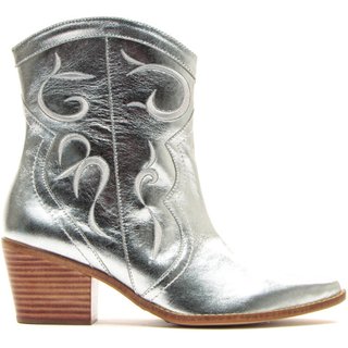 Bota Western Couro Prata Cecconello 2146005-1