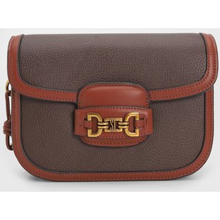 Bolsa Tiracolo Santa Lolla Alça Ajustável Marrom
