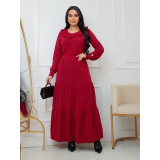 Conjunto Feminino Blusa Com Babados Manga Longa E Saia Longa Cintura Alta Malha REF: Mia