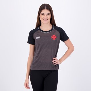 Camisa Vasco Cesto Feminina Cinza e Preta