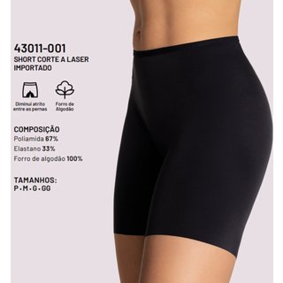Short Loba Corte a Laser Lupo 43011 Preto