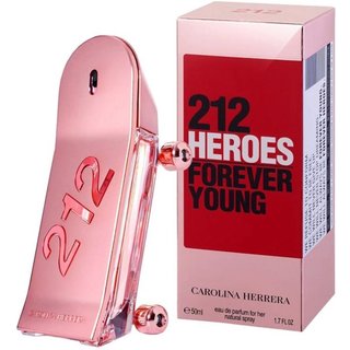 212 Heroes For Her Carolina Herrera Perfume Feminino Eau de Parfum 80 ml Incolor