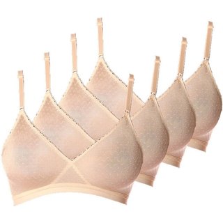 Kit com 4 Sutiãs sem Aro e sem Bojo Poás Demillus 61411 Amarelo