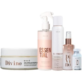 BRAE Divine Mascara 200g Serum 60ml Ampola 13ml Essential 260ml e So Fresh 150ml