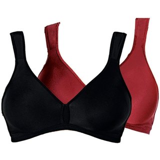 Kit com 2 Sutiãs sem Aro e sem Bojo Olimpo Conforto Demillus 61004 Preto