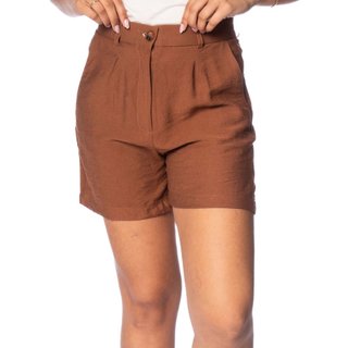 Short Feminino Pellini Frisos Cintura Alta Telha