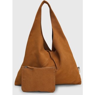 Kit Bolsa Grande Feminina Arezzo e Necessaire Removível Caramelo