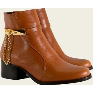 Bota Coxilha Rica Cano Curto Luna - Mel