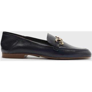 Mocassim Arezzo Detalhe Metálico Azul Marinho