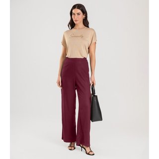 Calça Pantalona Feminina Dianna Vermelho