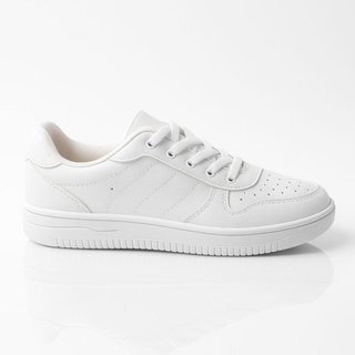 Tênis Feminino Branco Casual Sneaker Liso Sola Tratorada Confortável Moda Chunky