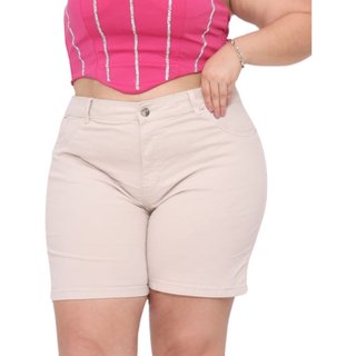 Bermuda Comprida Feminina Plus Size